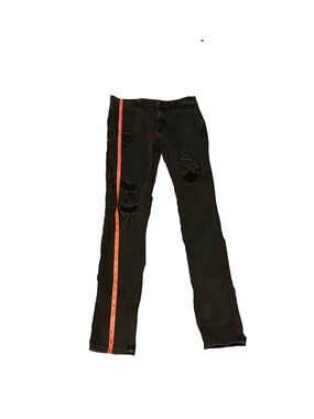 Hollister Women’s Black Ripped Stacked Skinny Jeans 32x30